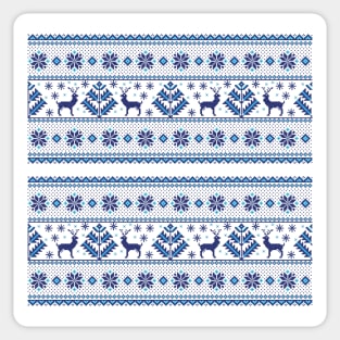 Ethnic blue ornament #7 Sticker